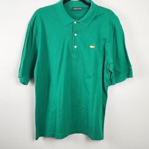 Masters Collection men sz L green polo shirt short sleeve golf